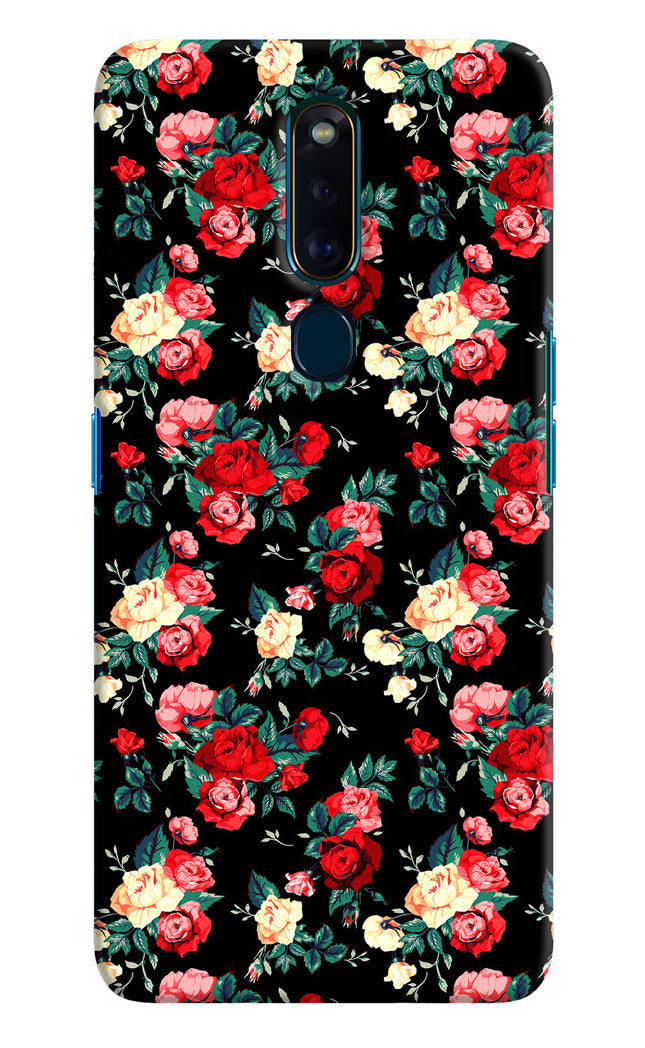 Rose Pattern Oppo F11 Pro Hard Case Back Cover by Casekaro