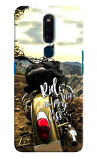 Ride More Worry Less Oppo F11 Pro Hard Case Back Cover by Casekaro