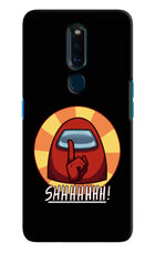 Among Us Shhh! Oppo F11 Pro Hard Case Back Cover by Casekaro