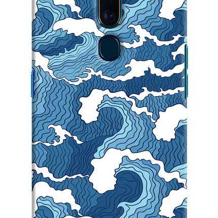 Blue Waves Oppo F11 Pro Hard Case Back Cover by Casekaro