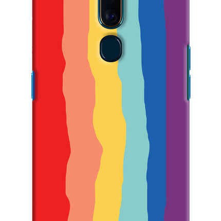Rainbow Oppo F11 Pro Hard Case Back Cover by Casekaro