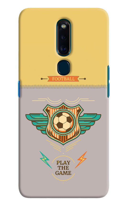 Football Oppo F11 Pro Hard Case Back Cover by Casekaro