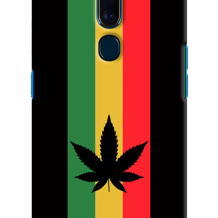 Weed Flag Oppo F11 Pro Hard Case Back Cover by Casekaro