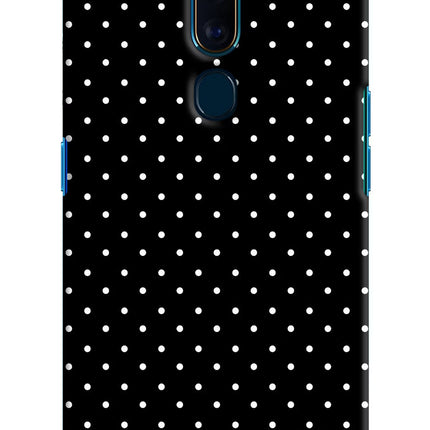 White Dots Oppo F11 Pro Hard Case Back Cover by Casekaro