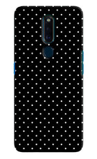 White Dots Oppo F11 Pro Hard Case Back Cover by Casekaro