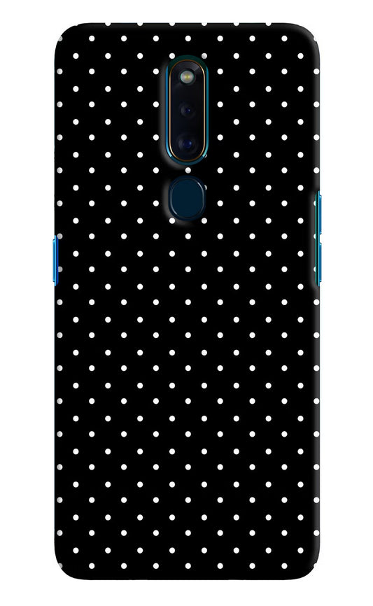White Dots Oppo F11 Pro Hard Case Back Cover by Casekaro