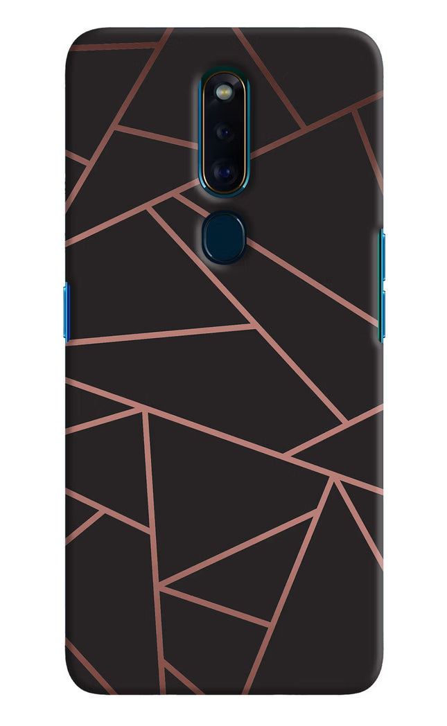 Geometric Pattern Oppo F11 Pro Hard Case Back Cover by Casekaro