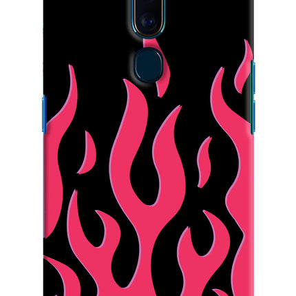 Fire Flames Oppo F11 Pro Hard Case Back Cover by Casekaro