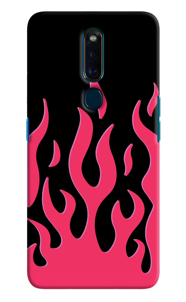 Fire Flames Oppo F11 Pro Hard Case Back Cover by Casekaro