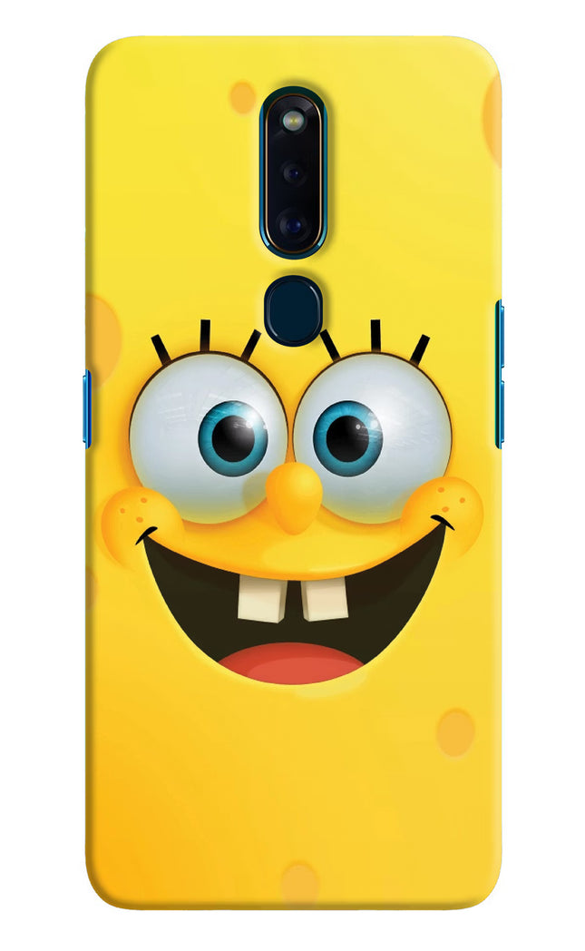 Sponge 1 Oppo F11 Pro Hard Case Back Cover by Casekaro