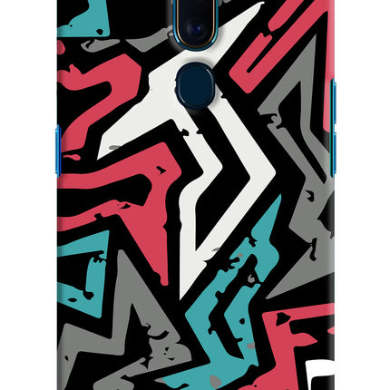 Geometric Graffiti Oppo F11 Pro Hard Case Back Cover by Casekaro