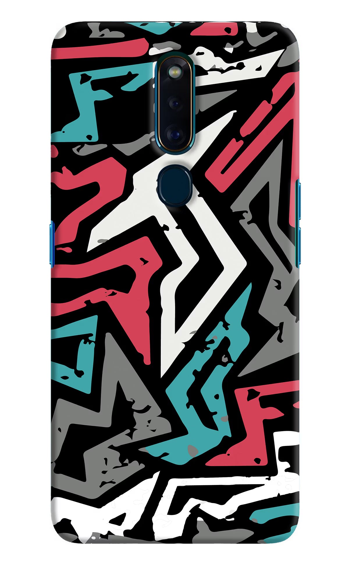 Geometric Graffiti Oppo F11 Pro Hard Case Back Cover by Casekaro