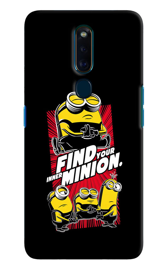 Find your inner Minion Oppo F11 Pro Hard Case Back Cover by Casekaro