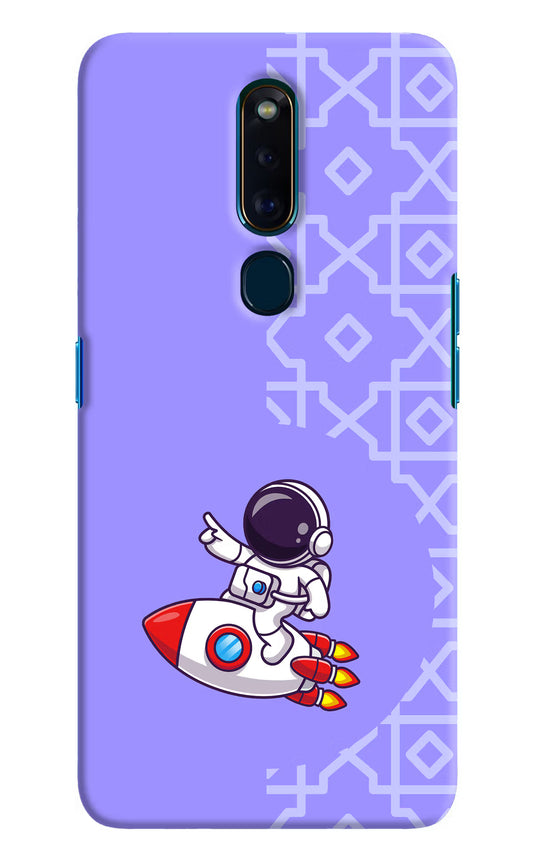 Cute Astronaut Oppo F11 Pro Hard Case Back Cover by Casekaro