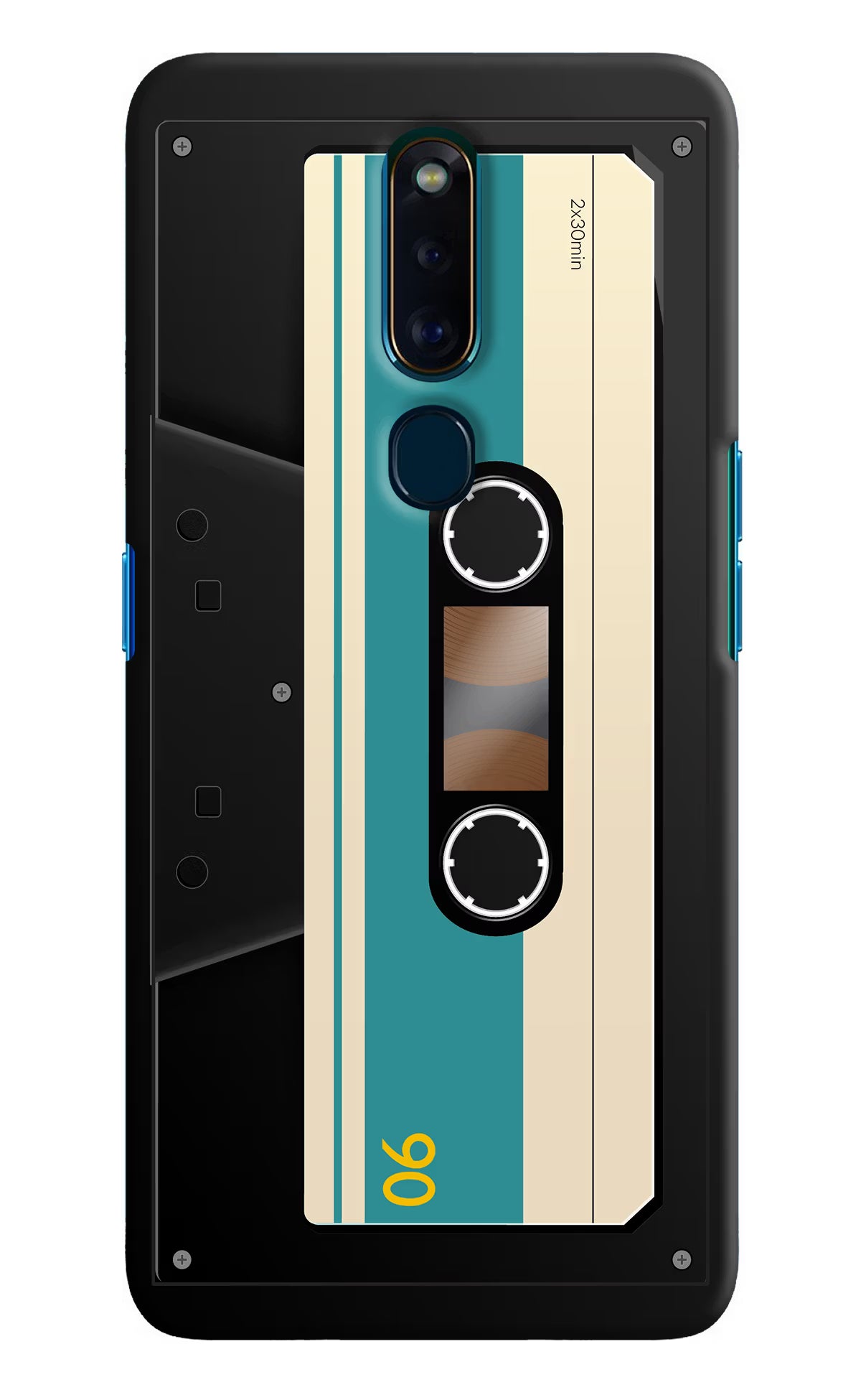Cassette Oppo F11 Pro Hard Case Back Cover by Casekaro