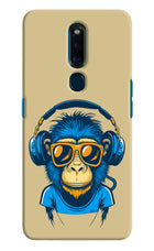Monkey Headphone Oppo F11 Pro Hard Case Back Cover by Casekaro