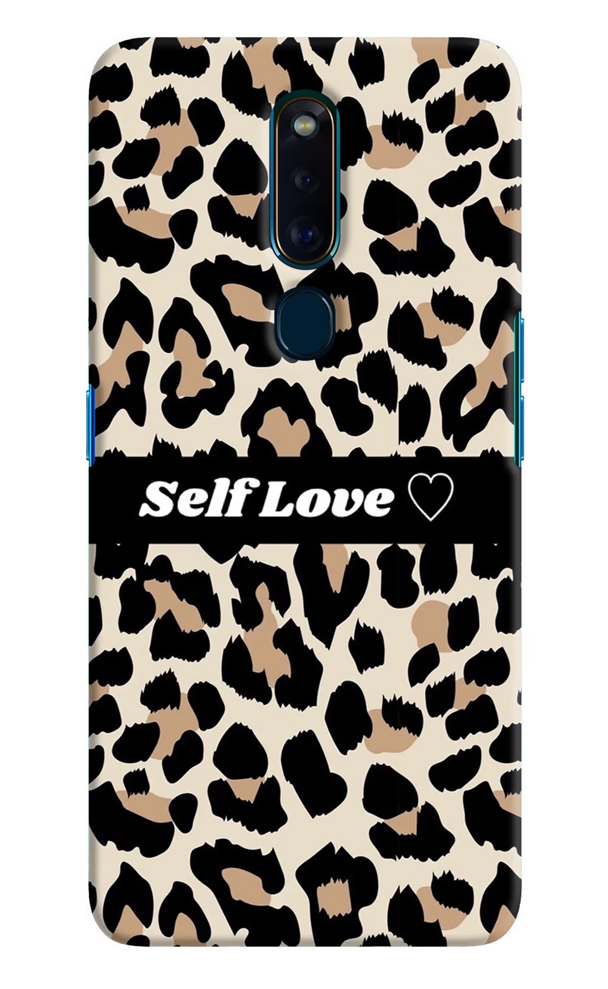 Leopard Print Self Love Oppo F11 Pro Hard Case Back Cover by Casekaro