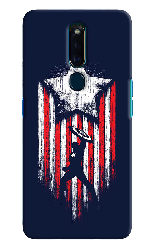 Captain America Marvel Art Oppo F11 Pro Hard Case Back Cover by Casekaro