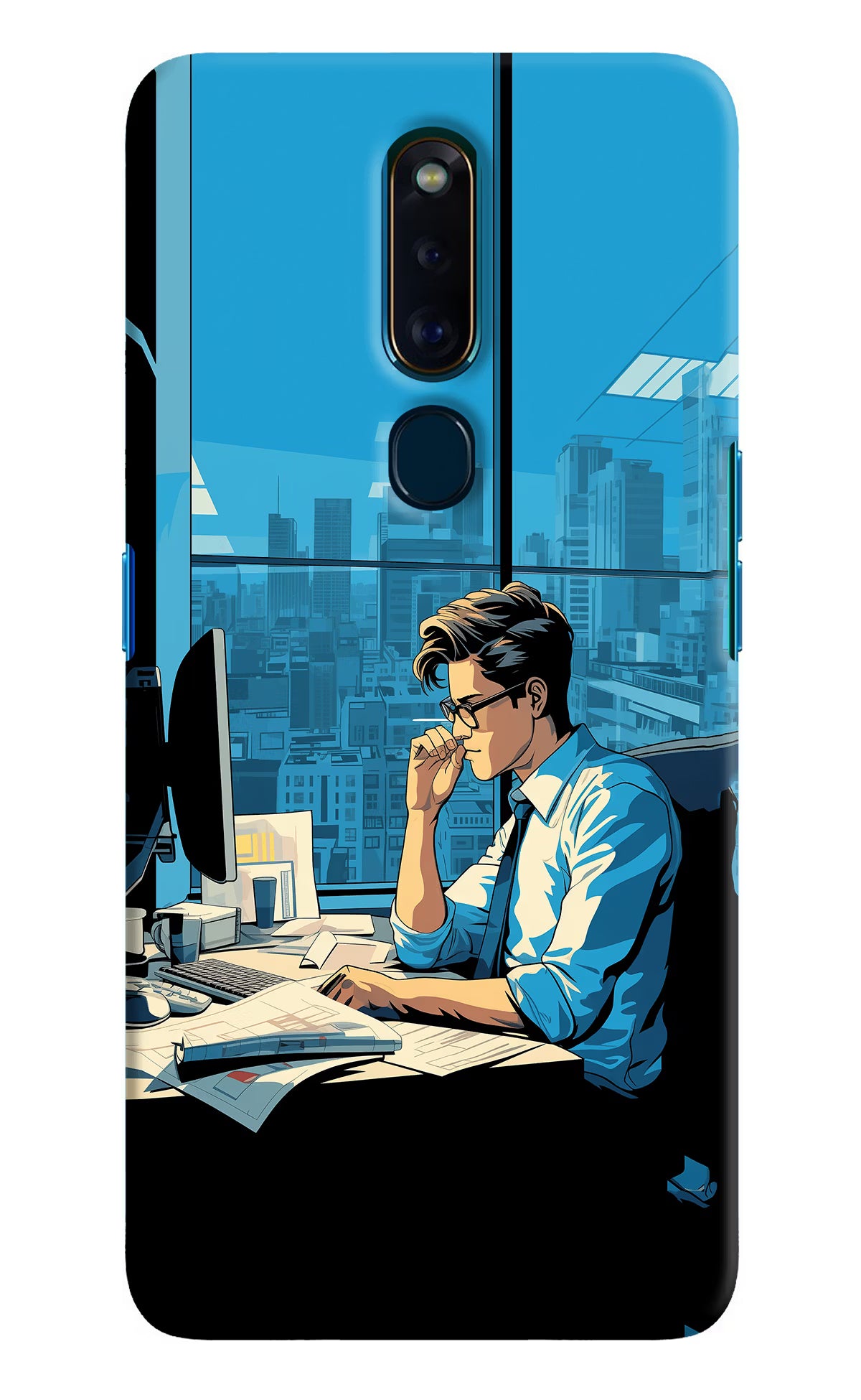 Focused Hustler (AI Generated) Oppo F11 Pro Hard Case Back Cover by Casekaro