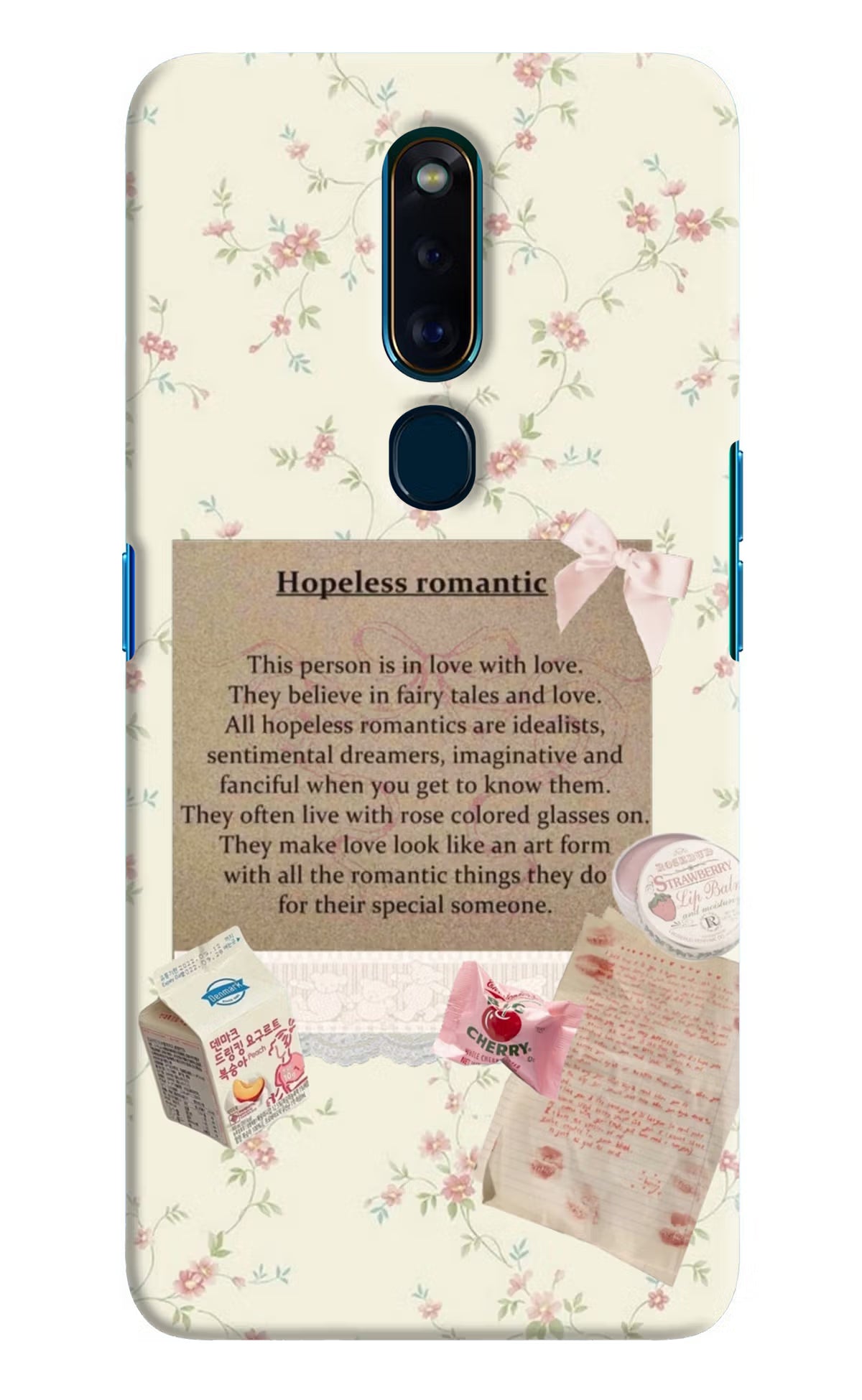 Hopeless Romantic Oppo F11 Pro Hard Case Back Cover by Casekaro
