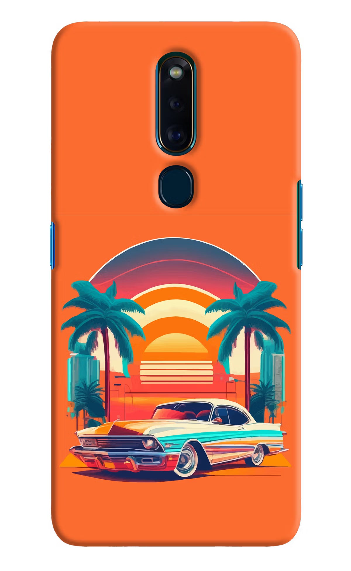 Palm Drive 80s Oppo F11 Pro Hard Case Back Cover by Casekaro