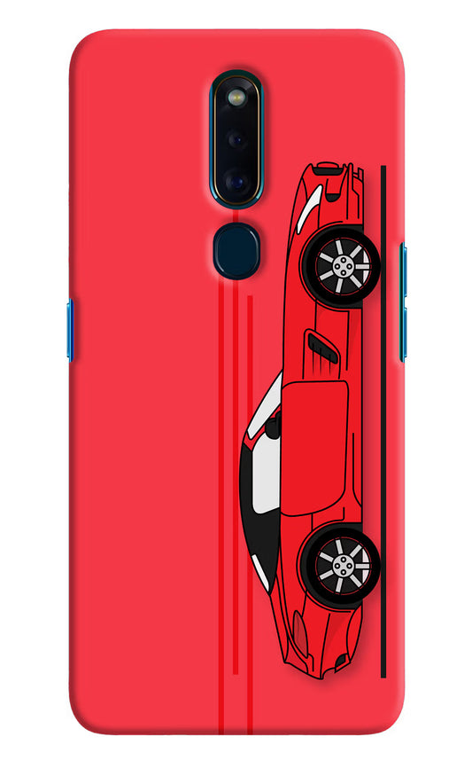 Red Velocity Oppo F11 Pro Hard Case Back Cover by Casekaro