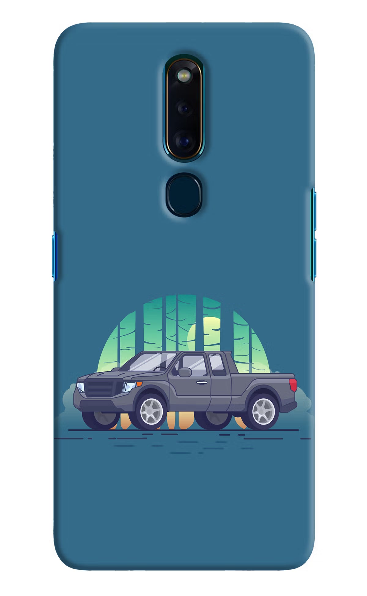 Retro Garage Vibe Oppo F11 Pro Hard Case Back Cover by Casekaro