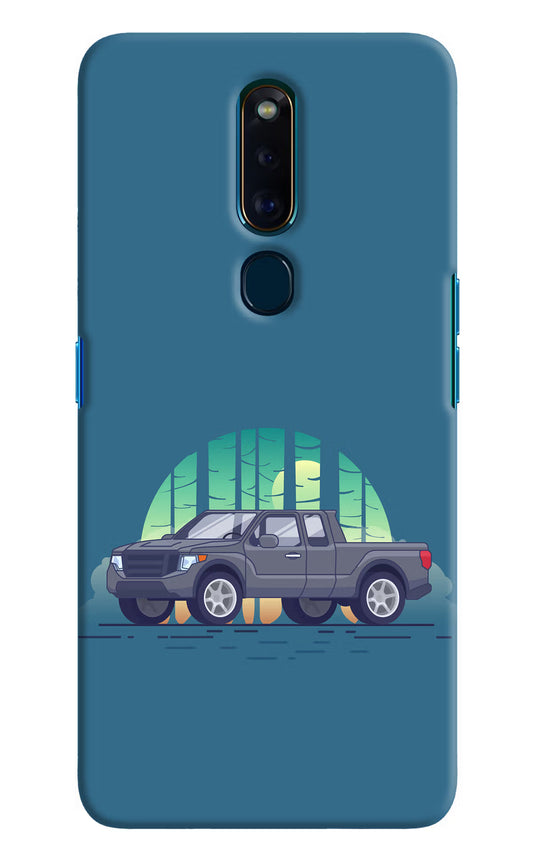 Retro Garage Vibe Oppo F11 Pro Hard Case Back Cover by Casekaro