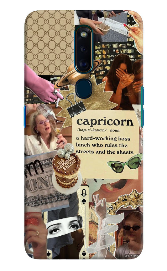 Capricorn Zodiac Oppo F11 Pro Hard Case Back Cover by Casekaro