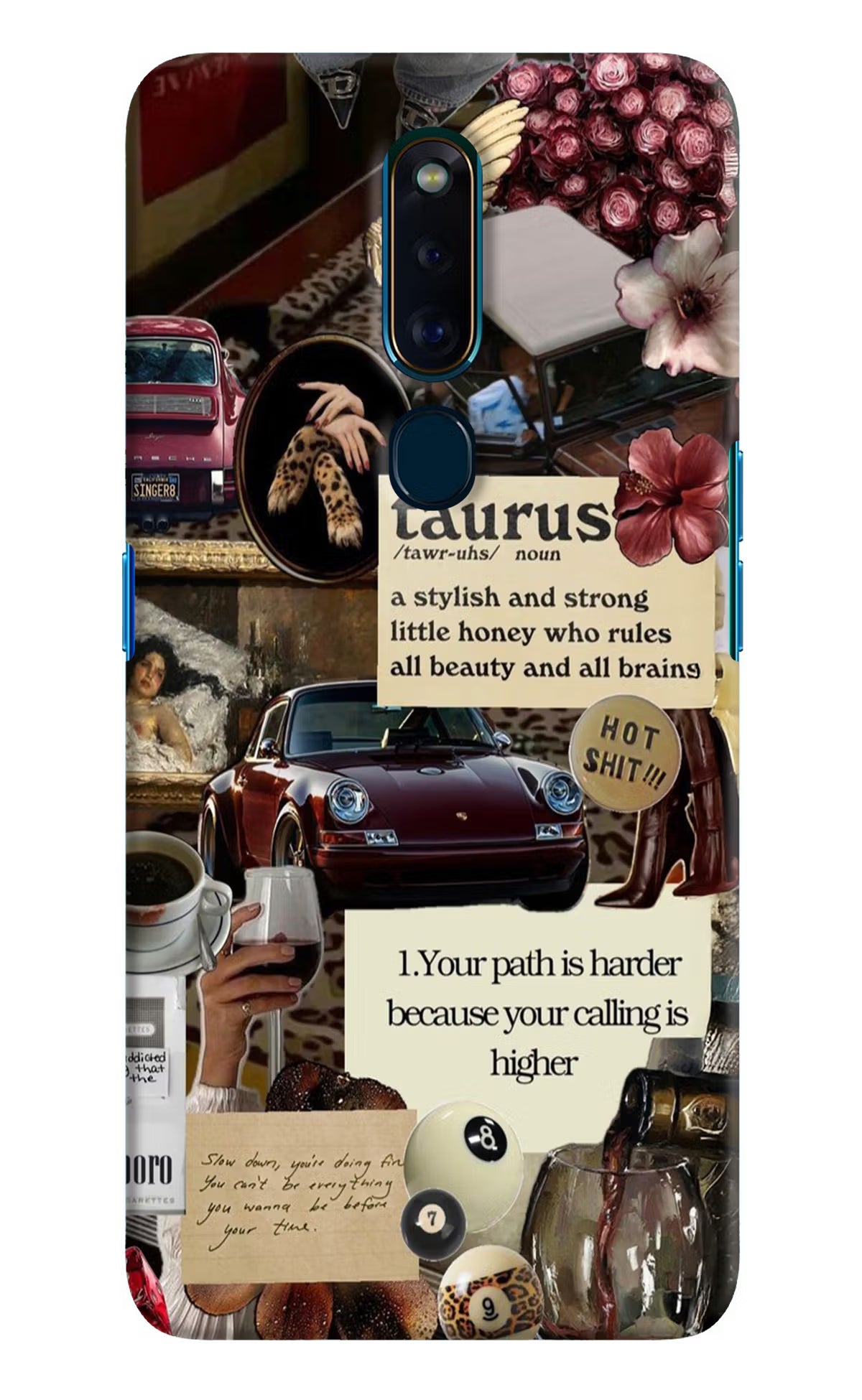 Taurus Zodiac Oppo F11 Pro Hard Case Back Cover by Casekaro