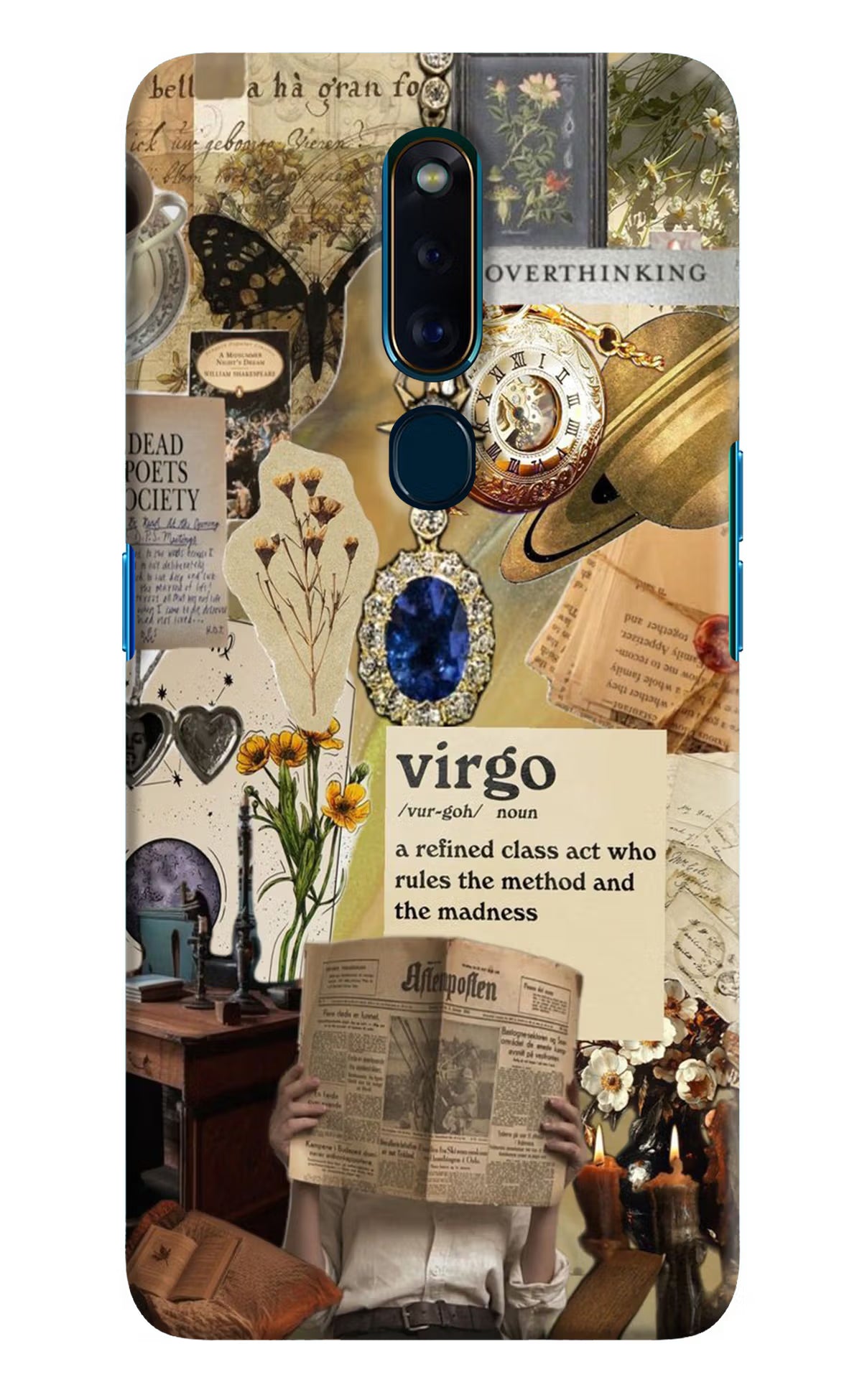 Virgo Zodiac Oppo F11 Pro Hard Case Back Cover by Casekaro