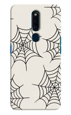 Spider Web Oppo F11 Pro Hard Case Back Cover by Casekaro