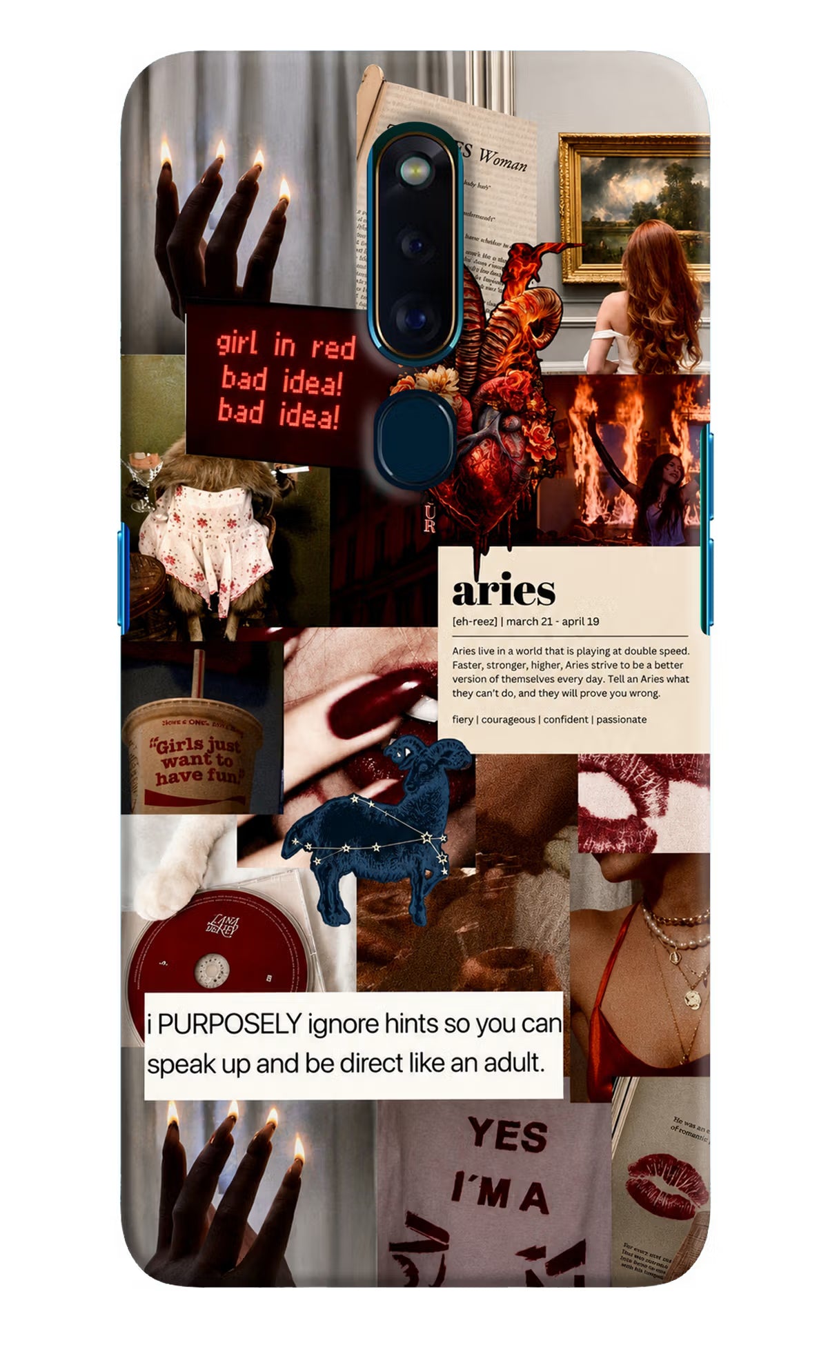 Zodiac Aries Oppo F11 Pro Back Cover