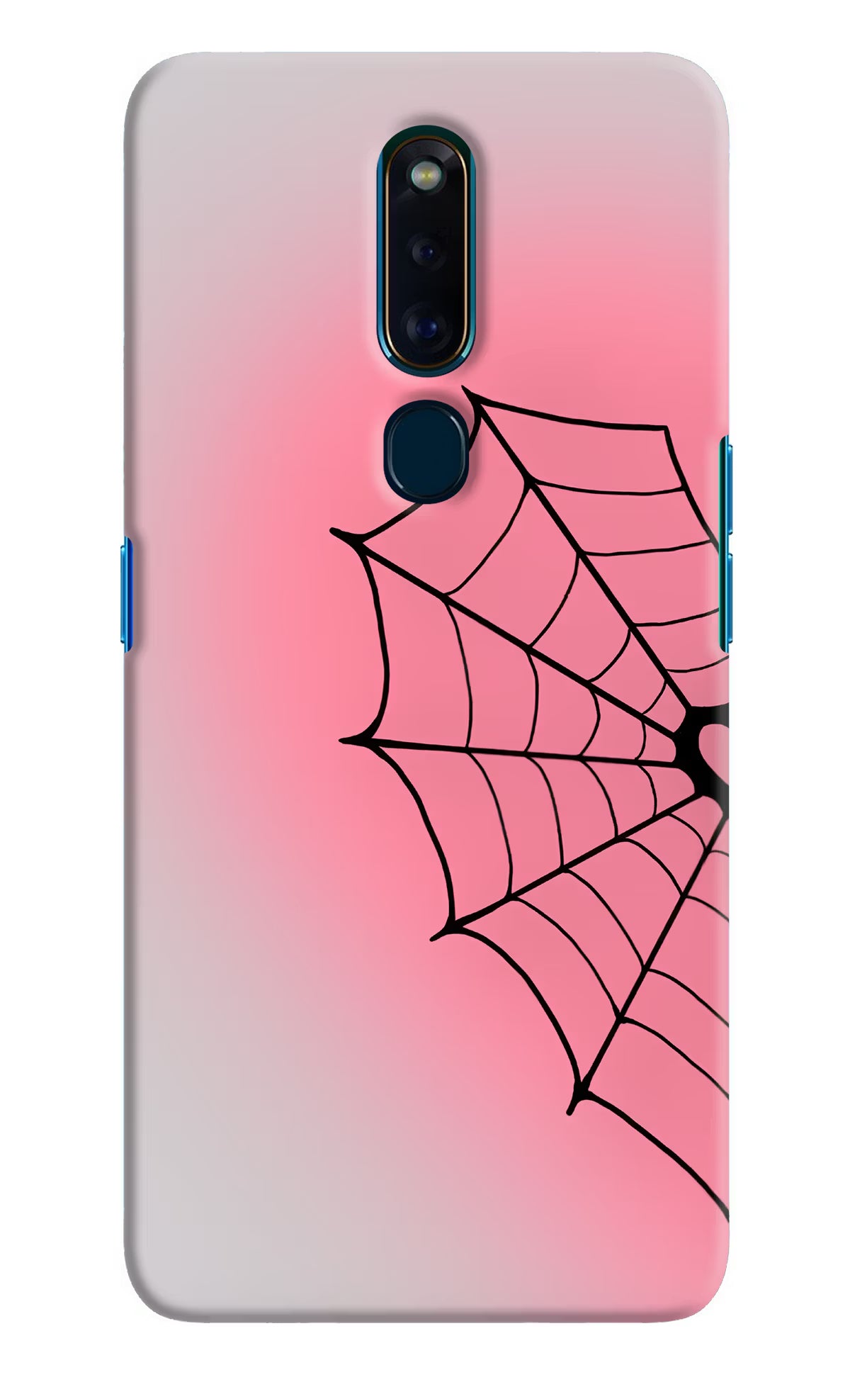 Pink Web Oppo F11 Pro Back Cover