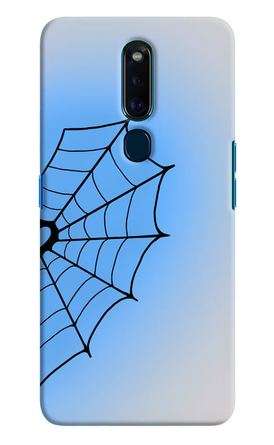 Blue Web Oppo F11 Pro Hard Case Back Cover by Casekaro
