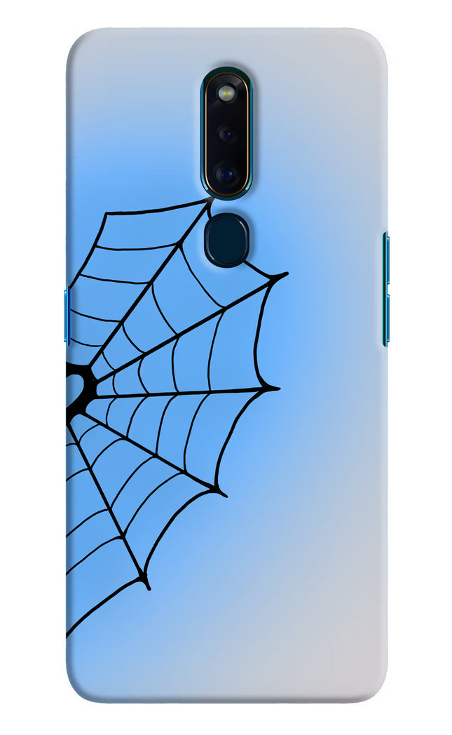 Blue Web Oppo F11 Pro Hard Case Back Cover by Casekaro