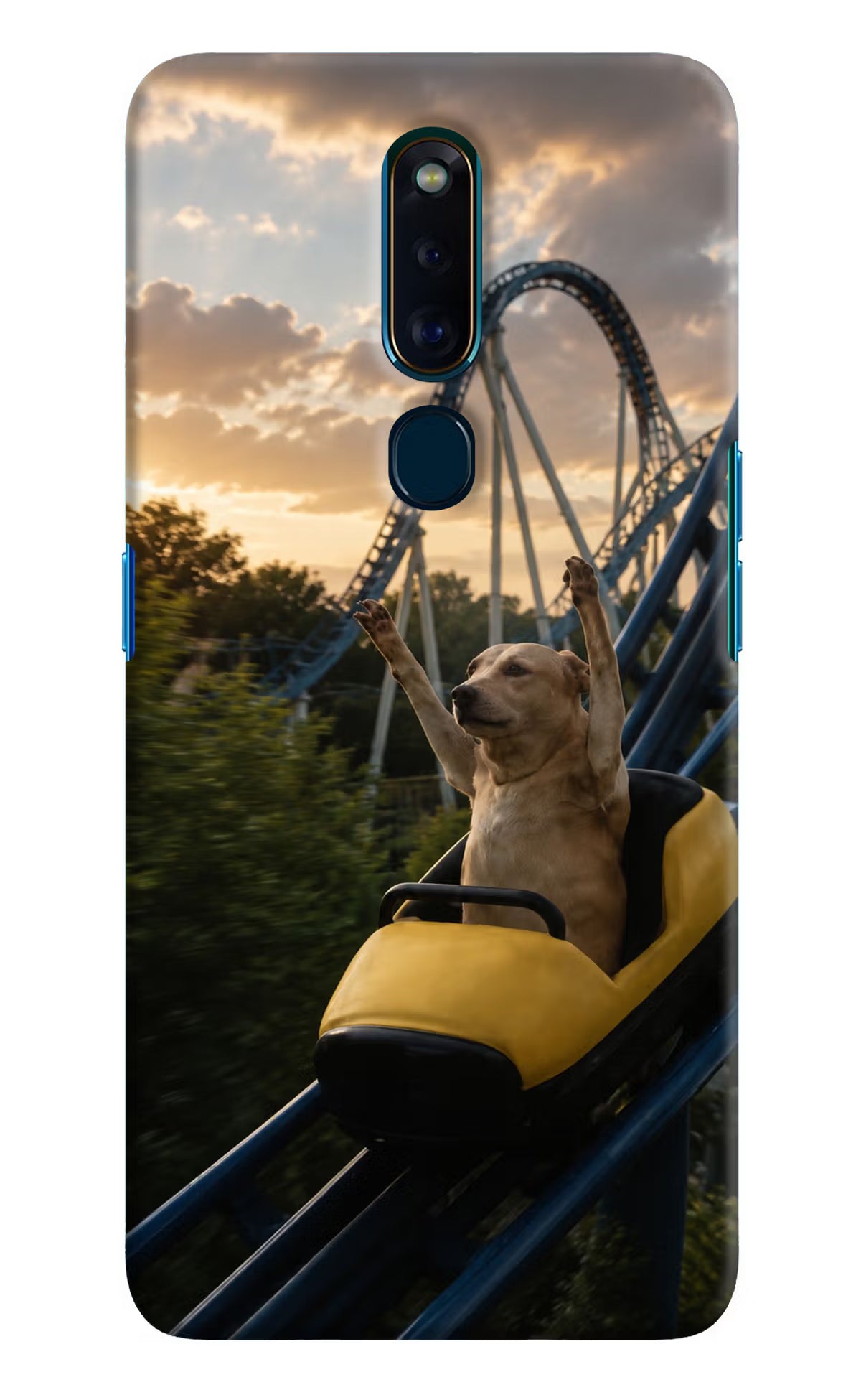 Rollercoaster Dog Oppo F11 Pro Back Cover