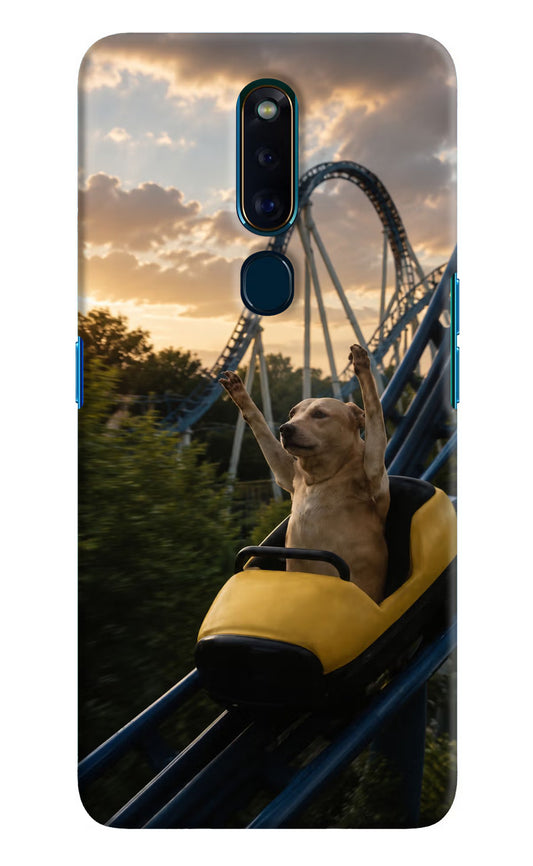 Rollercoaster Dog Oppo F11 Pro Hard Case Back Cover by Casekaro