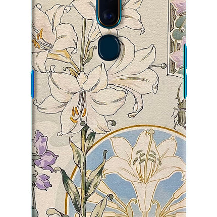 White Lily Oppo F11 Pro Back Cover