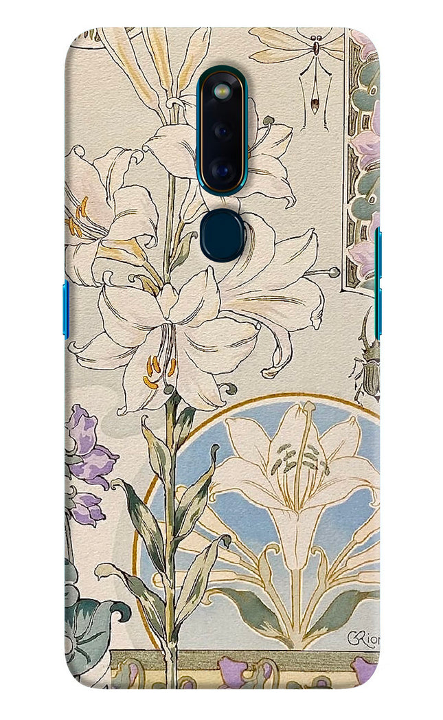White Lily Oppo F11 Pro Hard Case Back Cover by Casekaro