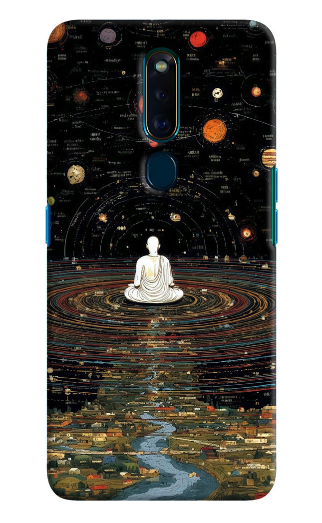 Space Monk Oppo F11 Pro Hard Case Back Cover by Casekaro
