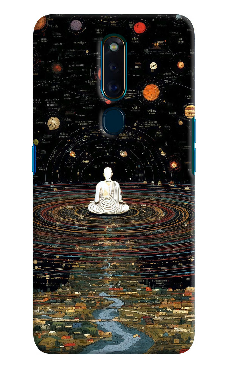 Space Monk Oppo F11 Pro Back Cover, Hard case