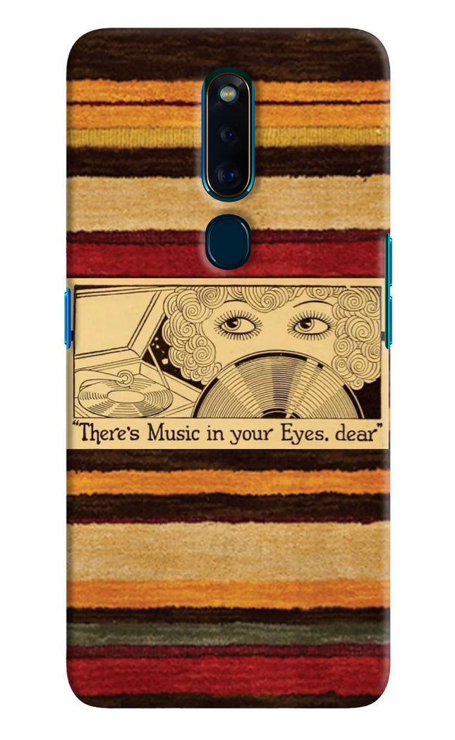 Vinyl Stripes Oppo F11 Pro Hard Case Back Cover by Casekaro
