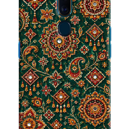 Green Pataka Oppo F11 Pro Hard Case Back Cover by Casekaro