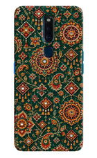Green Pataka Oppo F11 Pro Hard Case Back Cover by Casekaro