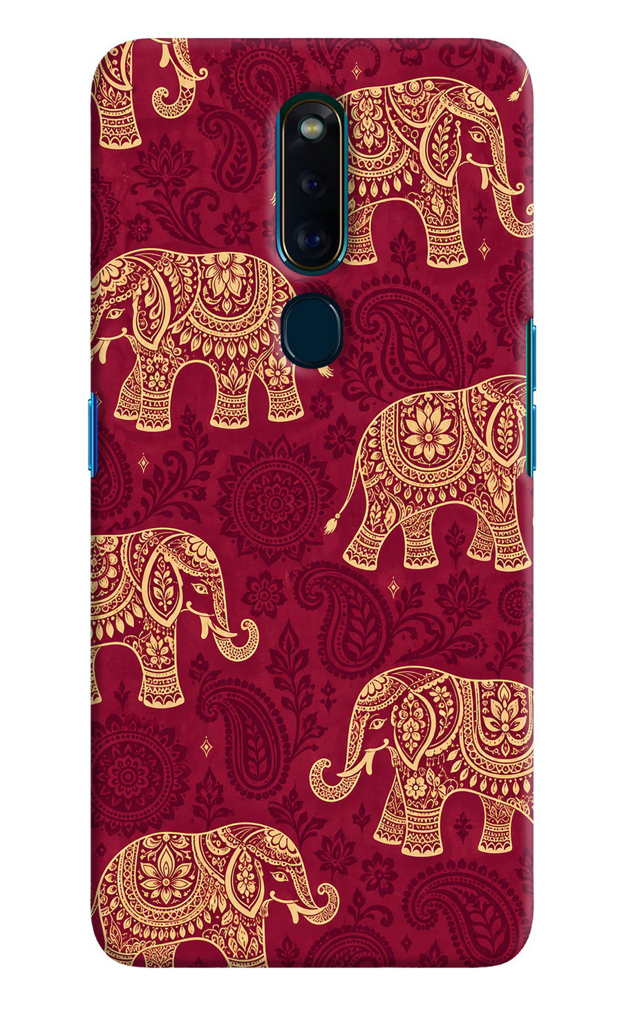 Maroon Elephant Oppo F11 Pro Back Cover, Hard case