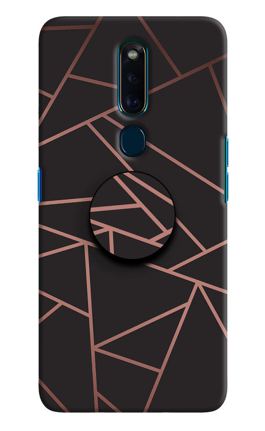 Geometric Pattern Oppo F11 Pro Pop Case, Hard case