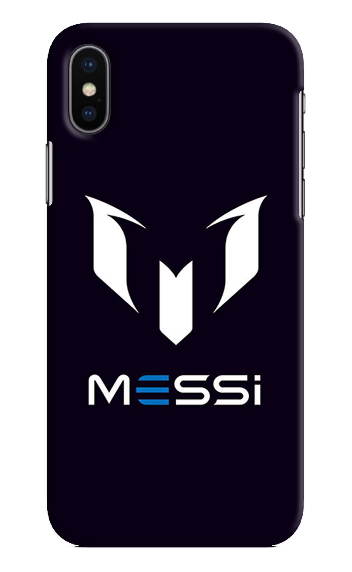 Messi Logo iPhone XS Hard Case Back Cover by Casekaro