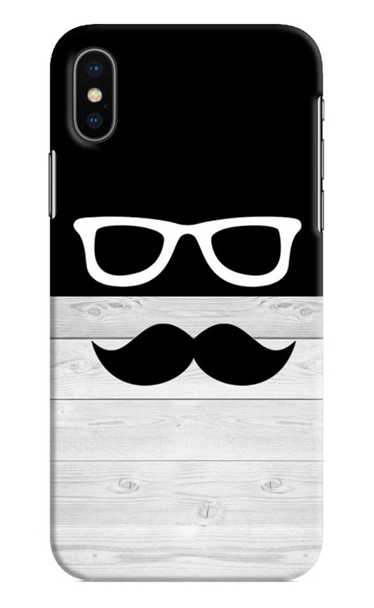 Mustache iPhone XS Hard Case Back Cover by Casekaro