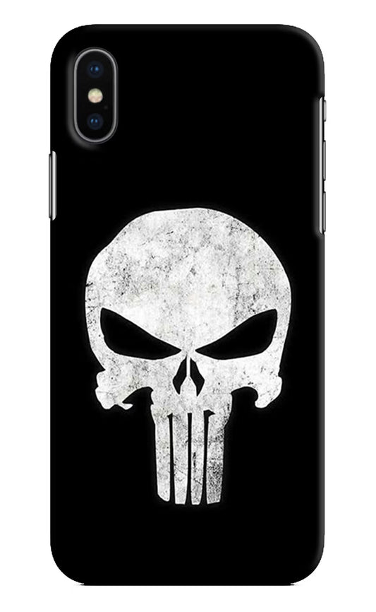 Punisher Skull iPhone XS Hard Case Back Cover by Casekaro